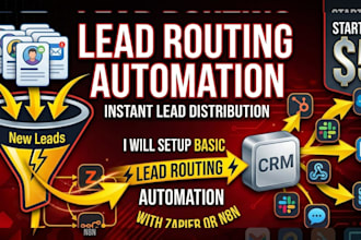 setup basic lead routing automation with zapier, n8n, etc