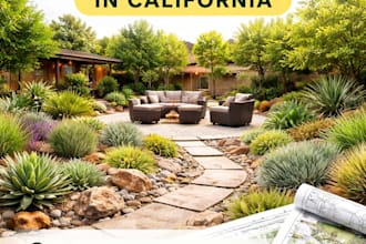 design xeriscape and water efficient landscapes in california