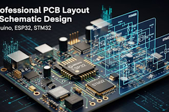 design pcb layouts and schematics for arduino esp32 and stm32