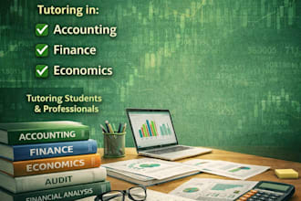 be your accounting, finance and economics tutor