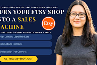 create etsy digital products, SEO optimized listings and etsy shop design