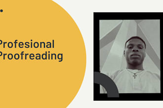 proofread and edit your document, thesis, etc