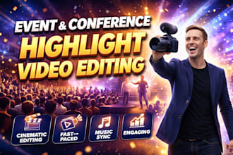 edit company promo, event and conference highlight videos