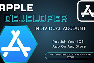 create apple developer account individual and company for you