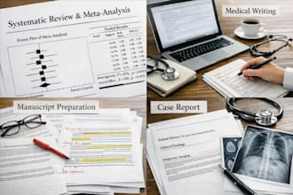 systematic review meta analysis medical writing manuscript case report beta read