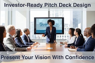 design a professional pitch deck for your startup