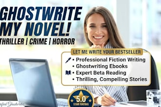 be your italian ghostwriter for fiction crime novel medical book christain ebook