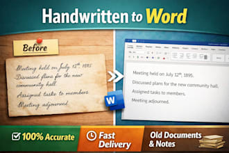 transcribe old handwritten documents with high accuracy