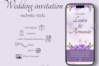 design elegant wedding invitations editable in canva