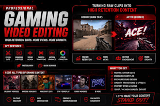 professionally edit your gaming videos or montages
