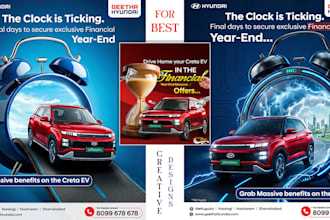 design automotive car ads, banners, posters and flyers