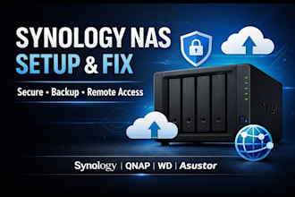 setup, fix and secure synology nas, qnap, wd and asustor systems