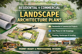 design residential and commercial landscape architecture plans