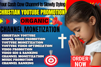 promote christian youtube gospel music church videos for channel monetization