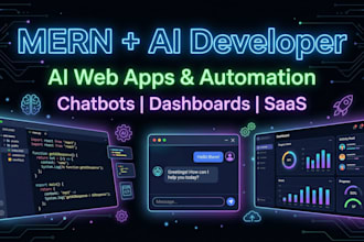 build a mern web app with custom ai features and automation