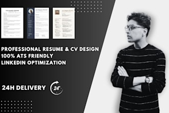 write a professional ats resume and CV design