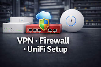 set up and troubleshoot networks, VPN, firewall, and unifi systems