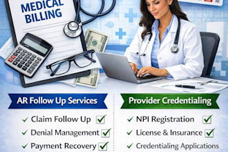 medical billing, ar follow up, and provider credentialing
