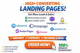 set up unbounce leadpages instapage landerlab swipe systeme groove landing page