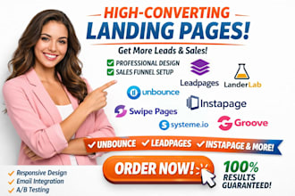 set up unbounce leadpages instapage landerlab swipe systeme groove landing page