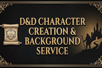 create a backstory and character sheet for your dnd game