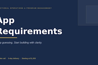 build your app requirements so you can hire a developer with confidence