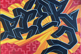 custom graffiti design, word design, letter design