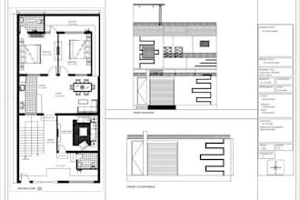 create precise cad 2d drawings and architectural drawings