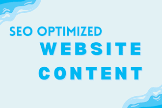 write captivating website copywriting  and SEO website content