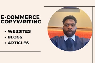 create copywriting for ecommerce blogs and webpages