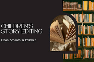 proofread and edit children and middle grade fiction stories