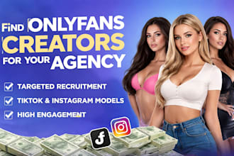 recruit targeted tiktok and instagram models for onlyfans growth