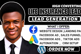 life insurance leads iul insurance leads life insurance fb ads insurance website