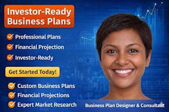 design a professional business plan that attracts investors and funding