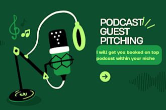 be your podcast speaker booking agent and secure guest spots or speaking gigs