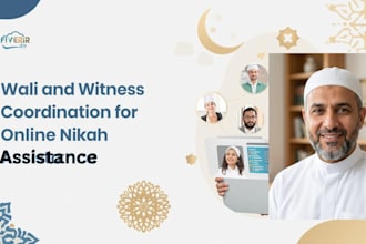 coordinate wali witnesses for your online nikah ceremony