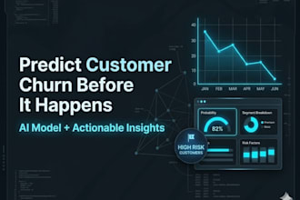 build a customer churn prediction or rfm segmentation model