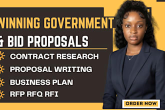 write winning rfp, rfq, rfi, government contract bid and grant proposal