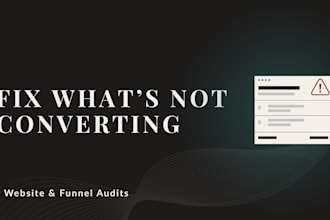 audit your website and funnel for optimal performance