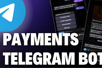 build a telegram bot with integrated payments for your business