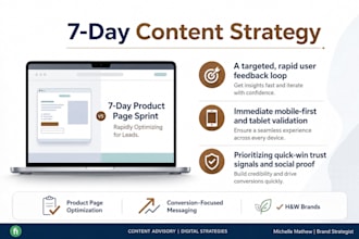 create a 7 day content plan to attract clients
