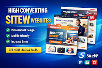 setup and design a high converting sitew website for your business