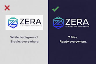 remove your logo background and deliver a brand kit
