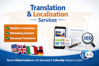 professionally translate and localize websites and documents translate content