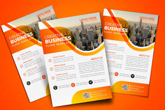 design professional business flyer and stunning marketing flyer design