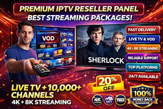 create ip tv reseller panel, lion ott, mega ott, dream4k, trex, strong8k