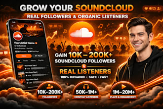 grow your soundcloud followers with organic promotion