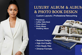 create photobook, coffee table book,  photo album and wedding album