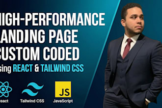 build a professional custom website using tailwind css and react