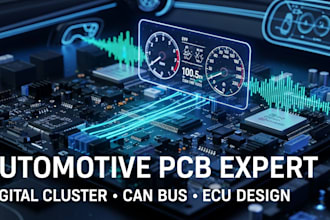design automotive digital instrument clusters, can bus and ecu pcbs